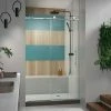 Deals 🌟 DreamLine Enigma-X 76 in. Frameless Sliding Shower Door in Polished Stainless Steel 🔥 -DreamLine Sales Store Query 738