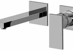 Promo ✔️ Graff Solar Single Handle Wall Mount Bathroom Sink Faucet in Polished Chrome ❤️