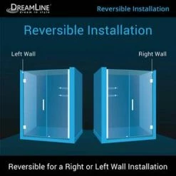 Deals 🔥 DreamLine Unidoor 58 in. Frameless Hinged Shower Door with Tempered Glass in Oil Rubbed Bronze 🎁 -DreamLine Sales Store Query 814