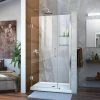 Coupon 🥰 DreamLine Unidoor 40 in. Frameless Hinged Shower Door with Clear Glass in Polished Chrome 🤩 -DreamLine Sales Store Query 853
