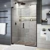 Hot Sale 😀 DreamLine Elegance Plus 72 x 52-1/2 in. Frameless Pivot Shower Door in Oil Rubbed Bronze 👍 -DreamLine Sales Store Query 915