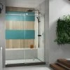 Best Sale 🔥 DreamLine Enigma-X 76 in. Frameless Sliding Shower Door in Polished Stainless Steel ❤️ -DreamLine Sales Store Query 92
