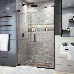 Hot Sale 😀 DreamLine Elegance Plus 72 x 52-1/2 in. Frameless Pivot Shower Door in Oil Rubbed Bronze 👍 -DreamLine Sales Store Query 920